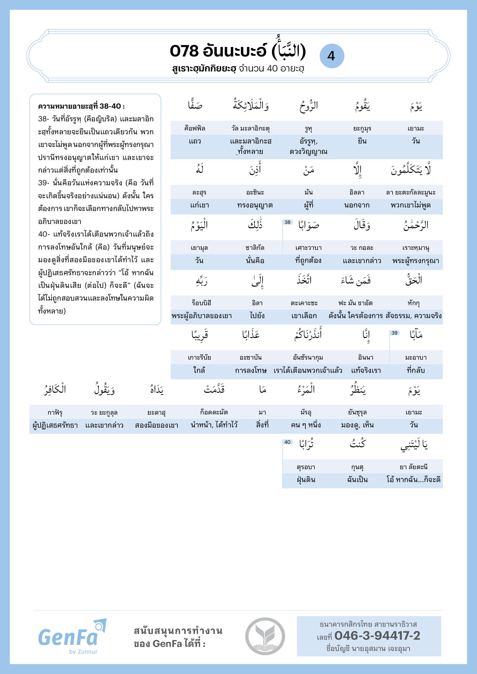 078 อันนะบะอ์